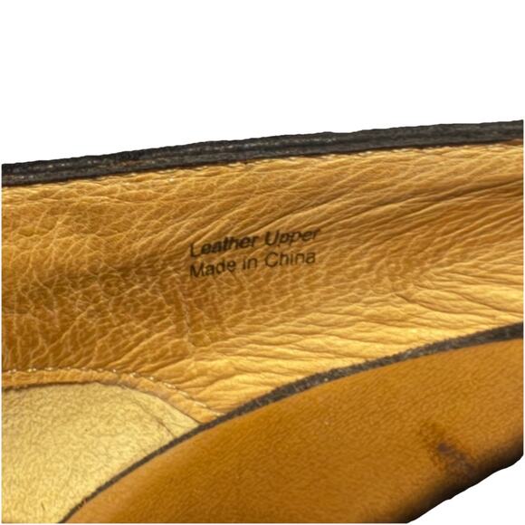 L.A.M.B. Gwen Stefani Black Suede Leather Peep Toe Strap High Stiletto Heels 7 - Picture 9 of 9